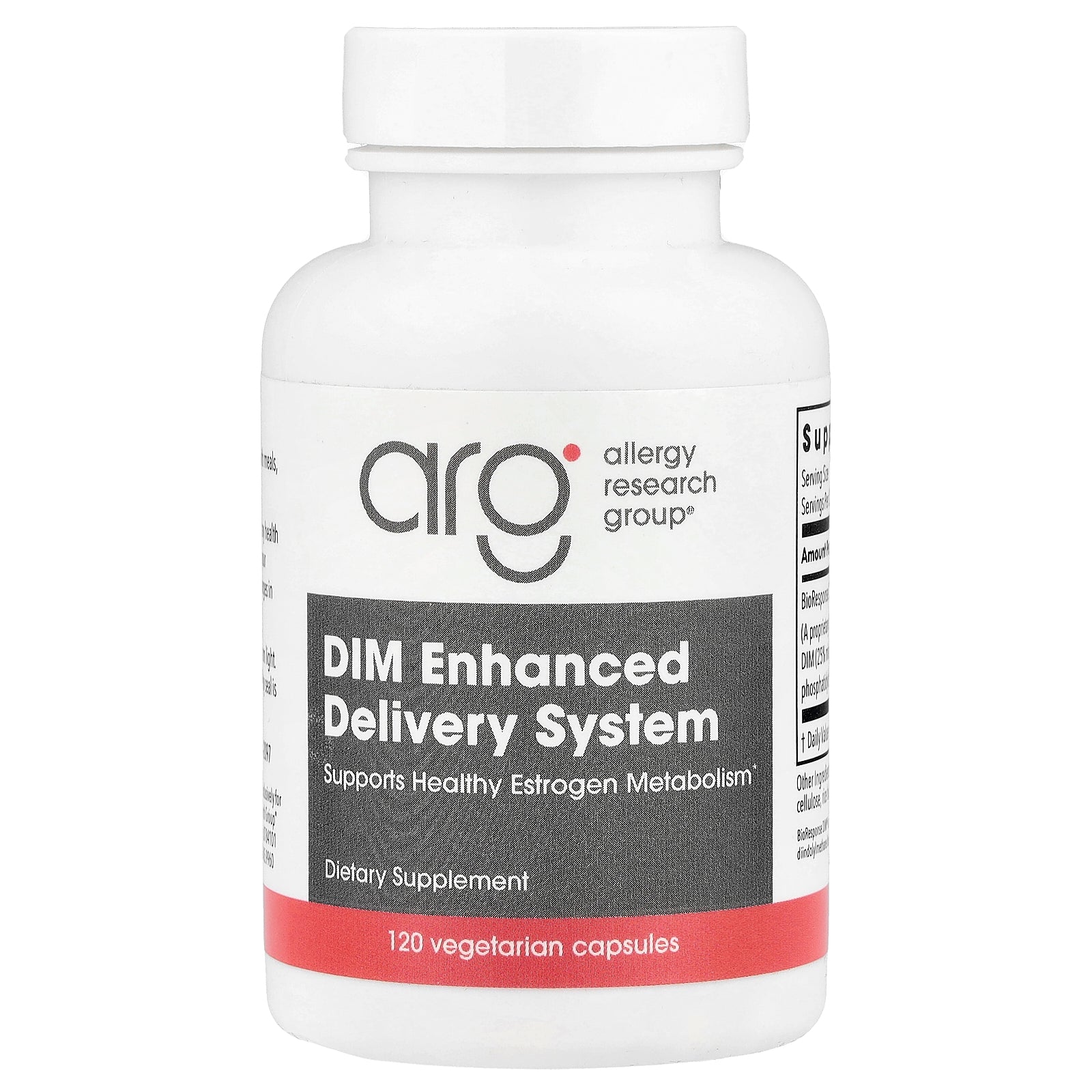Allergy Research Group, DIM Enhanced Delivery System, 120 Vegetarian Capsules