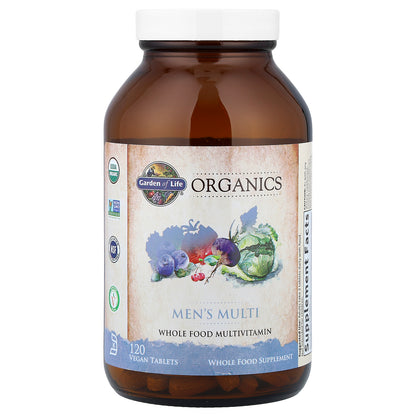 Garden of Life, Organics, Men's Multi, 120 Vegan Tablets
