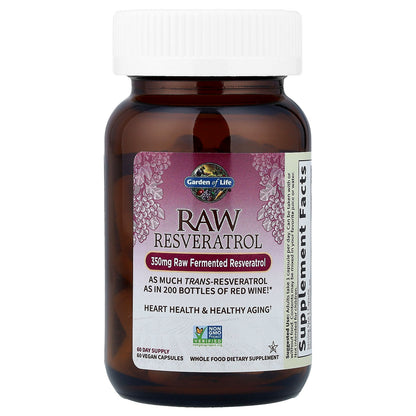 Garden of Life, RAW Resveratrol, 60 Vegan Capsules