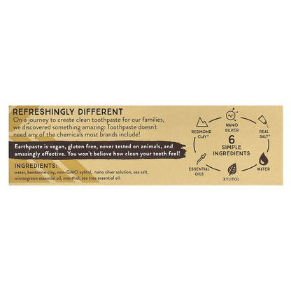 Redmond, Silver Earth Paste®, Mineral Toothpaste, Wintergreen, 4 oz (113 g)