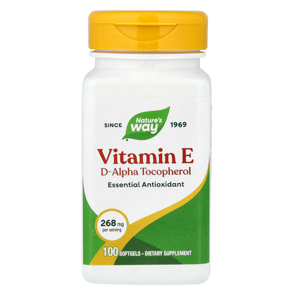 Nature's Way, Vitamin E, 268 mg, 100 Softgels