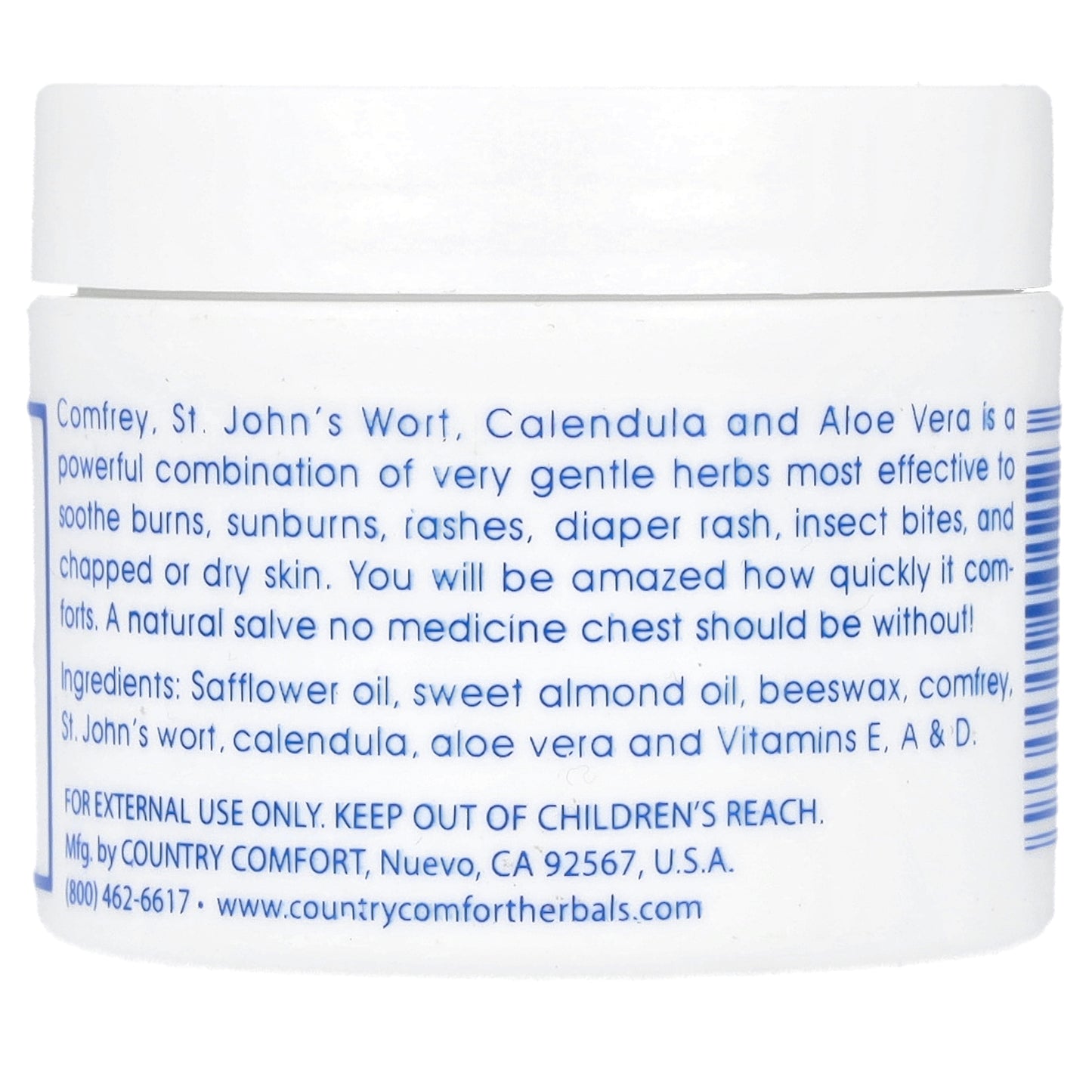 Country Comfort, Herbal Savvy, Comfrey-Aloe Vera, 2 oz (57 g)