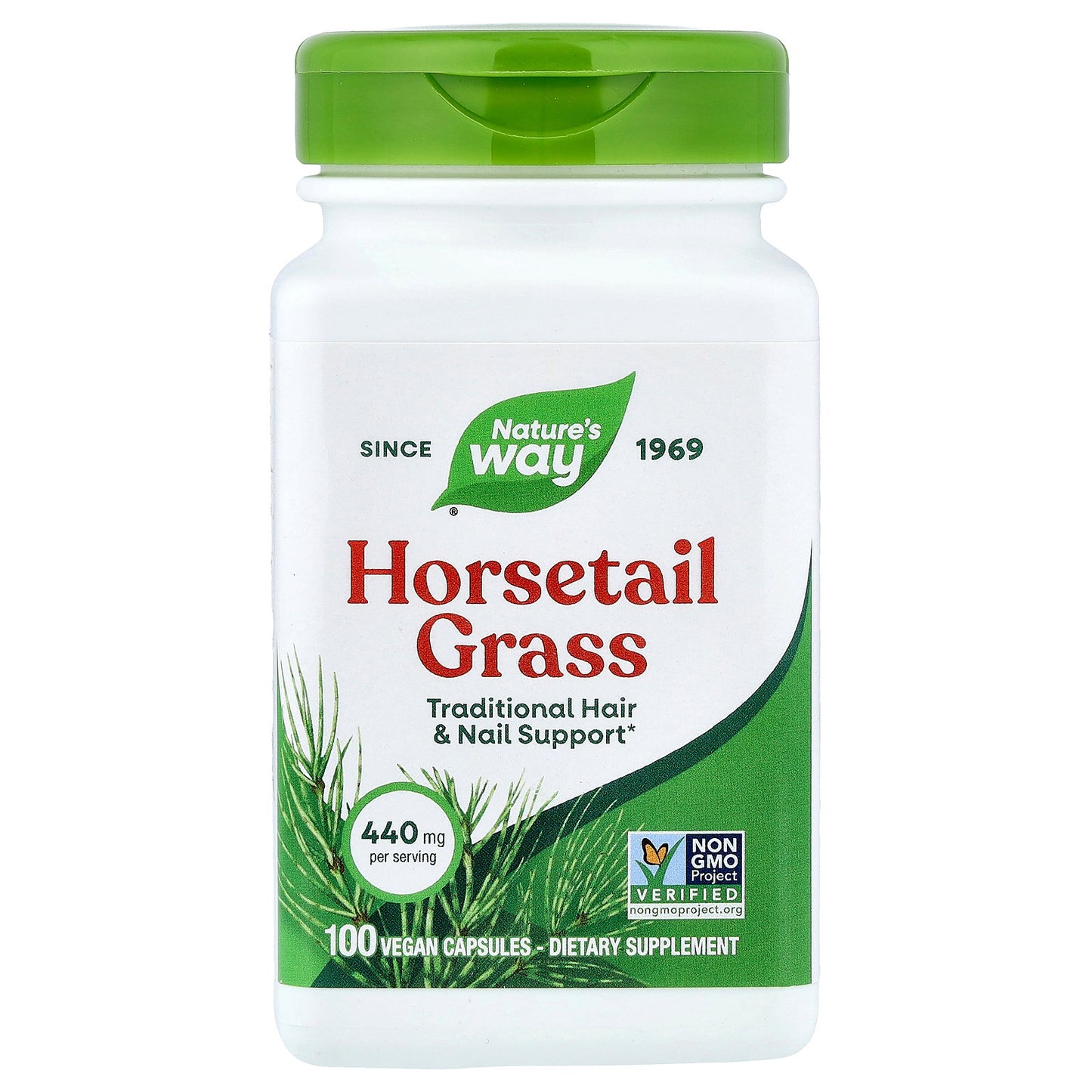 Nature's Way, Horsetail Grass, 440 mg, 100 Vegan Capsules