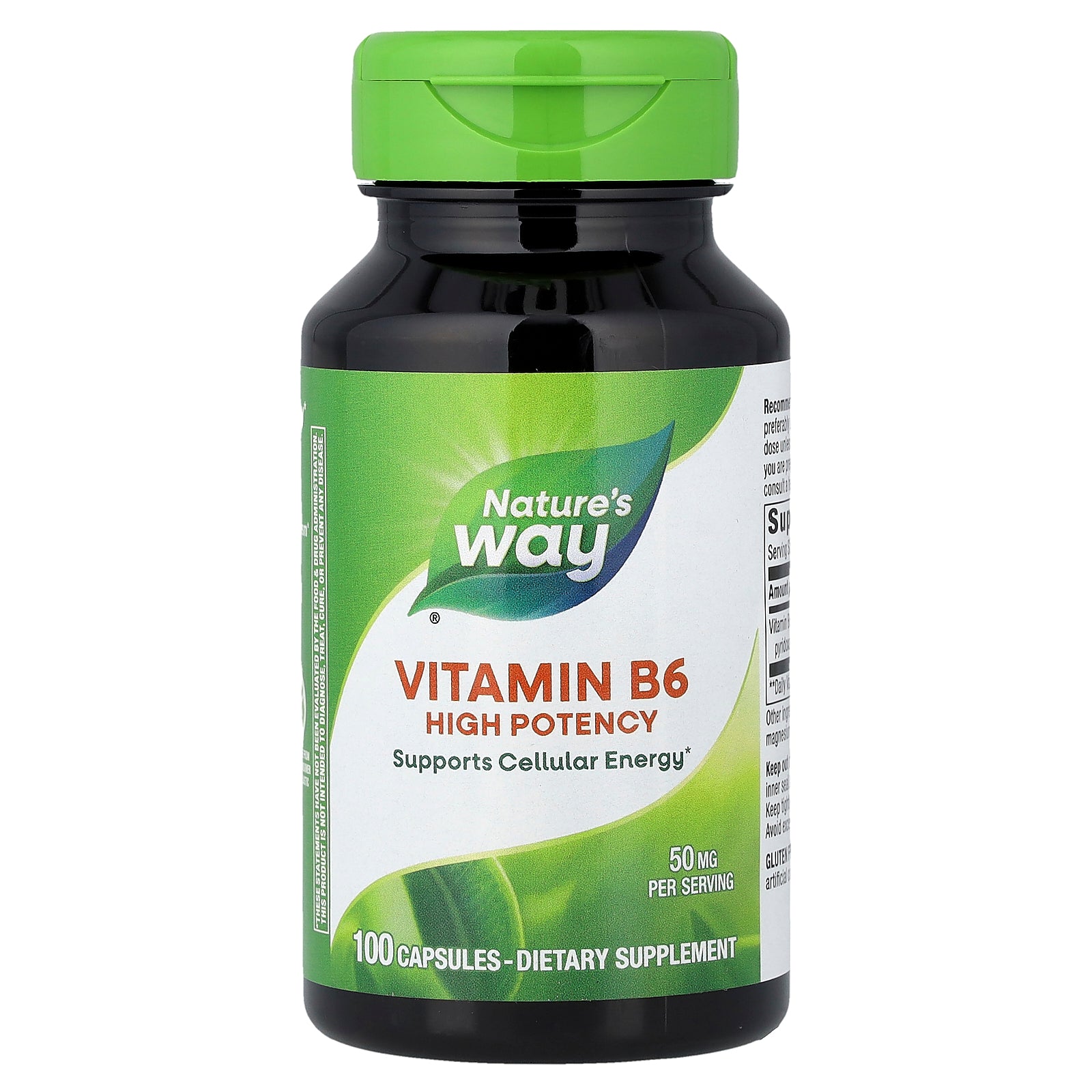 Nature's Way, Vitamin B6, 50 mg, 100 Capsules
