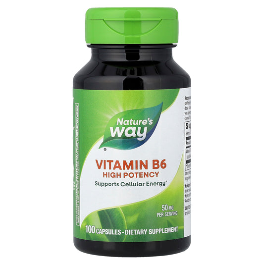 Nature's Way, Vitamin B6, 50 mg, 100 Capsules
