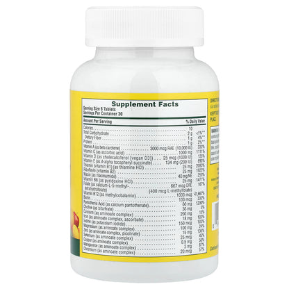 NaturesPlus, Source of Life®, Original Mini-Tabs, Multivitamin & Mineral Supplement with Concentrated Whole Foods, 180 Tablets