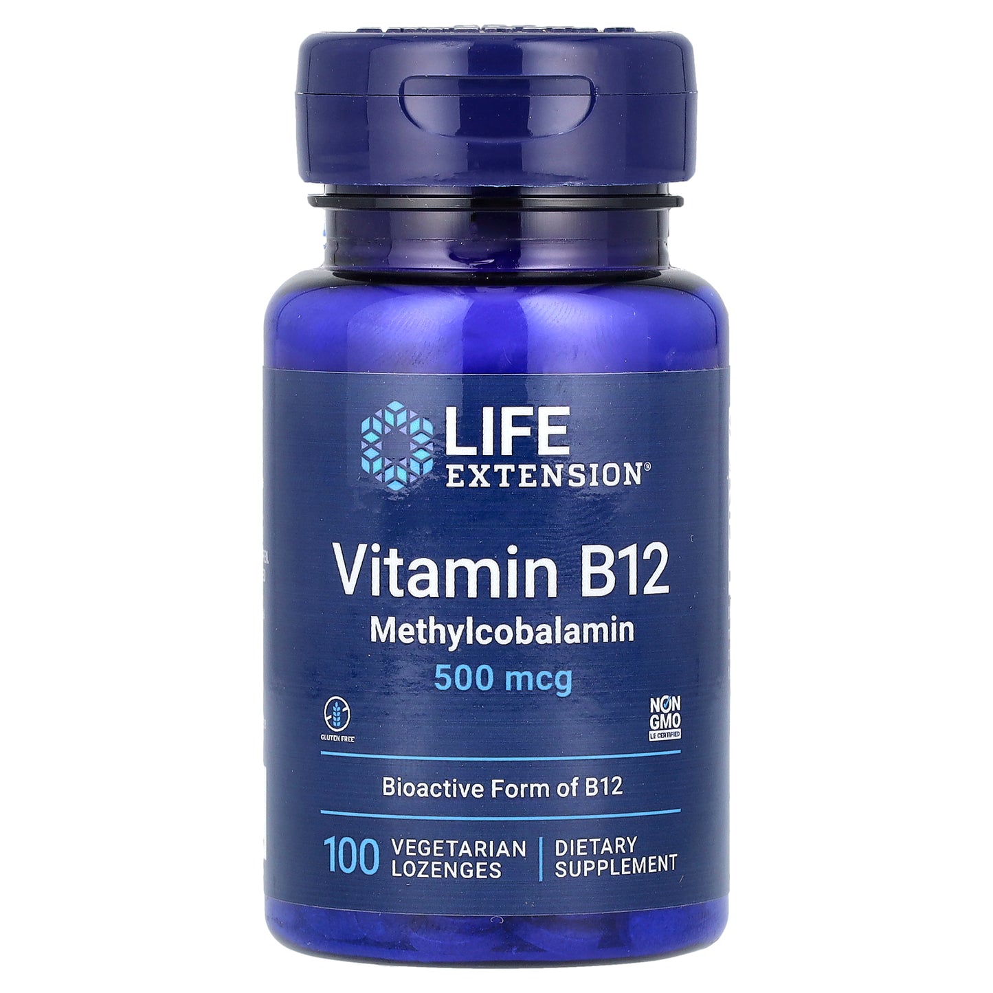 Life Extension, Vitamin B12, Methylcobalamin, 500 mcg, 100 Vegetarian Lozenges