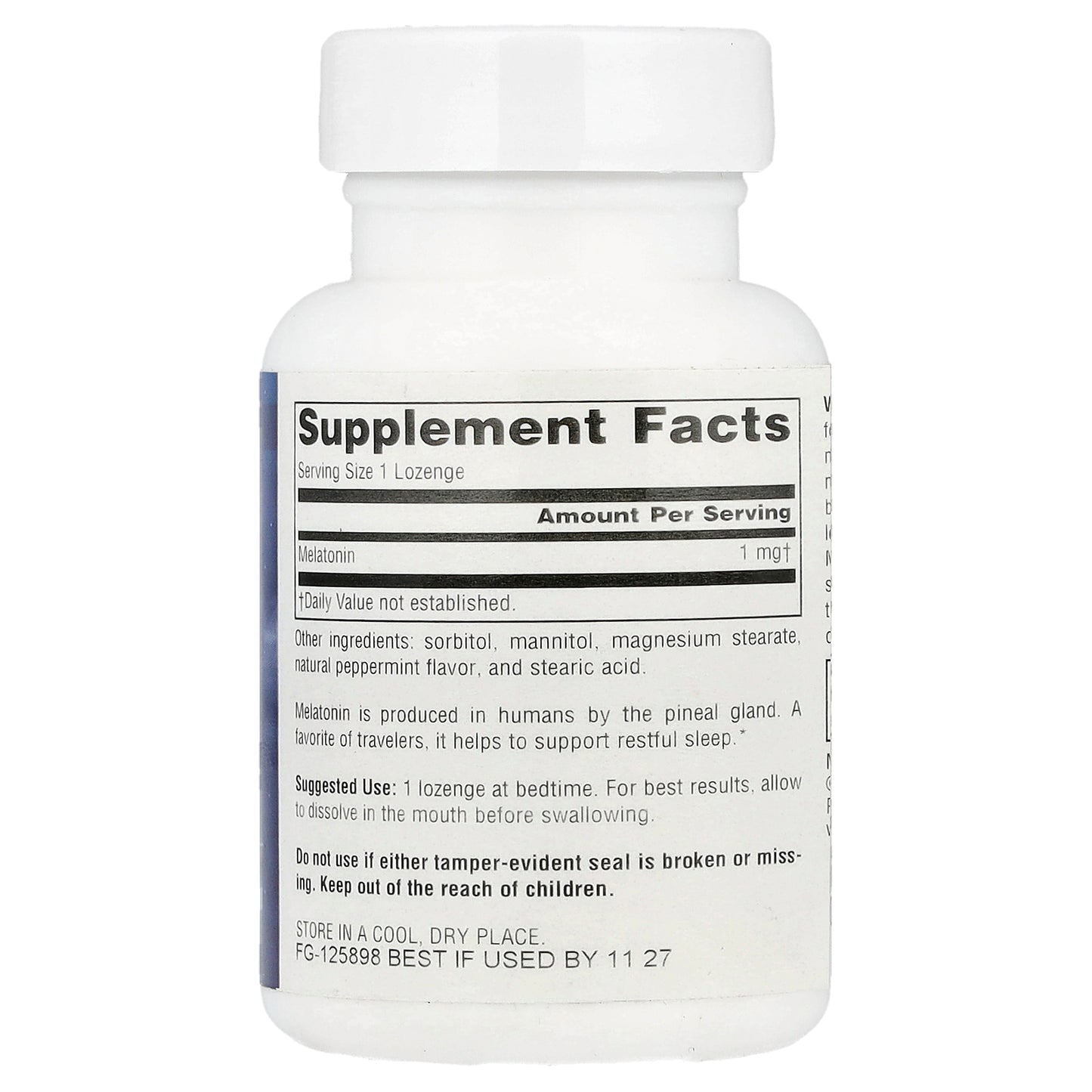 Source Naturals, Melatonin, Peppermint, 1 mg, 100 Lozenges