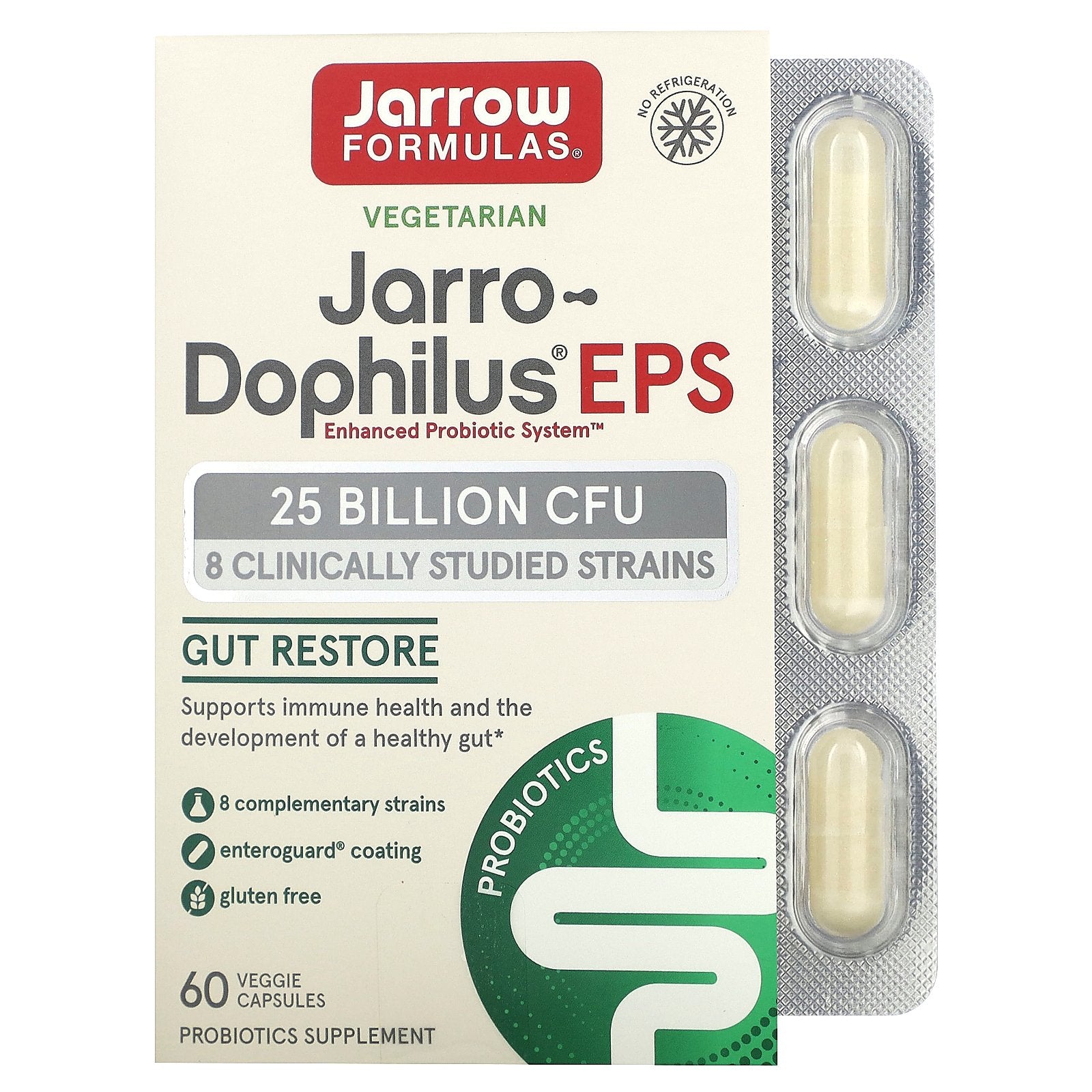 Jarrow Formulas, Jarro-Dophilus® EPS, 25 Billion CFU, 60 Veggie Capsules