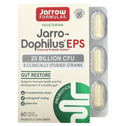 Jarrow Formulas, Jarro-Dophilus® EPS, 25 Billion CFU, 60 Veggie Capsules