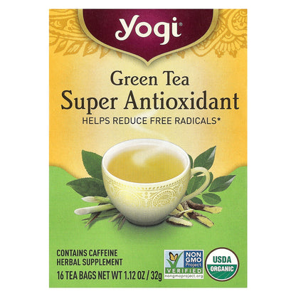 Yogi Tea, Green Tea Super Antioxidant, 16 Tea Bags, 1.12 oz (32 g)