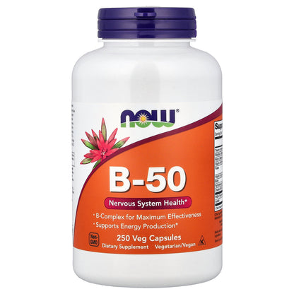 NOW Foods, B-50, 250 Veg Capsules