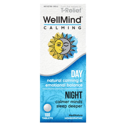 MediNatura, WellMind™ Calming Day/Night, 100 Tablets