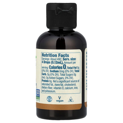 NOW Foods, Better Stevia®, Zero-Calorie Liquid Sweetener, French Vanilla, 2 fl oz (59 ml)