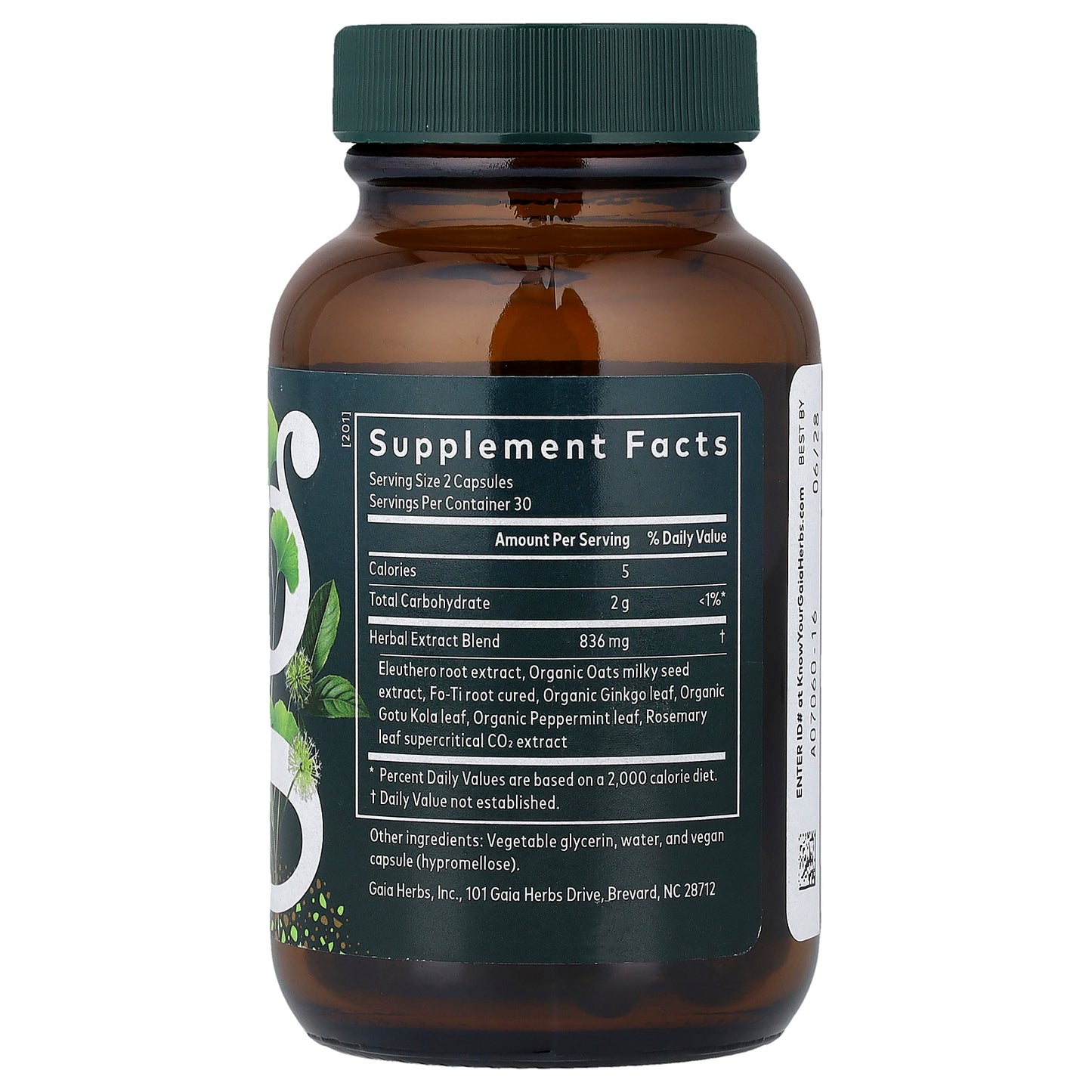 Gaia Herbs, Mental Alertness, 60 Liquid Phyto-Caps® (418 mg Per cap)