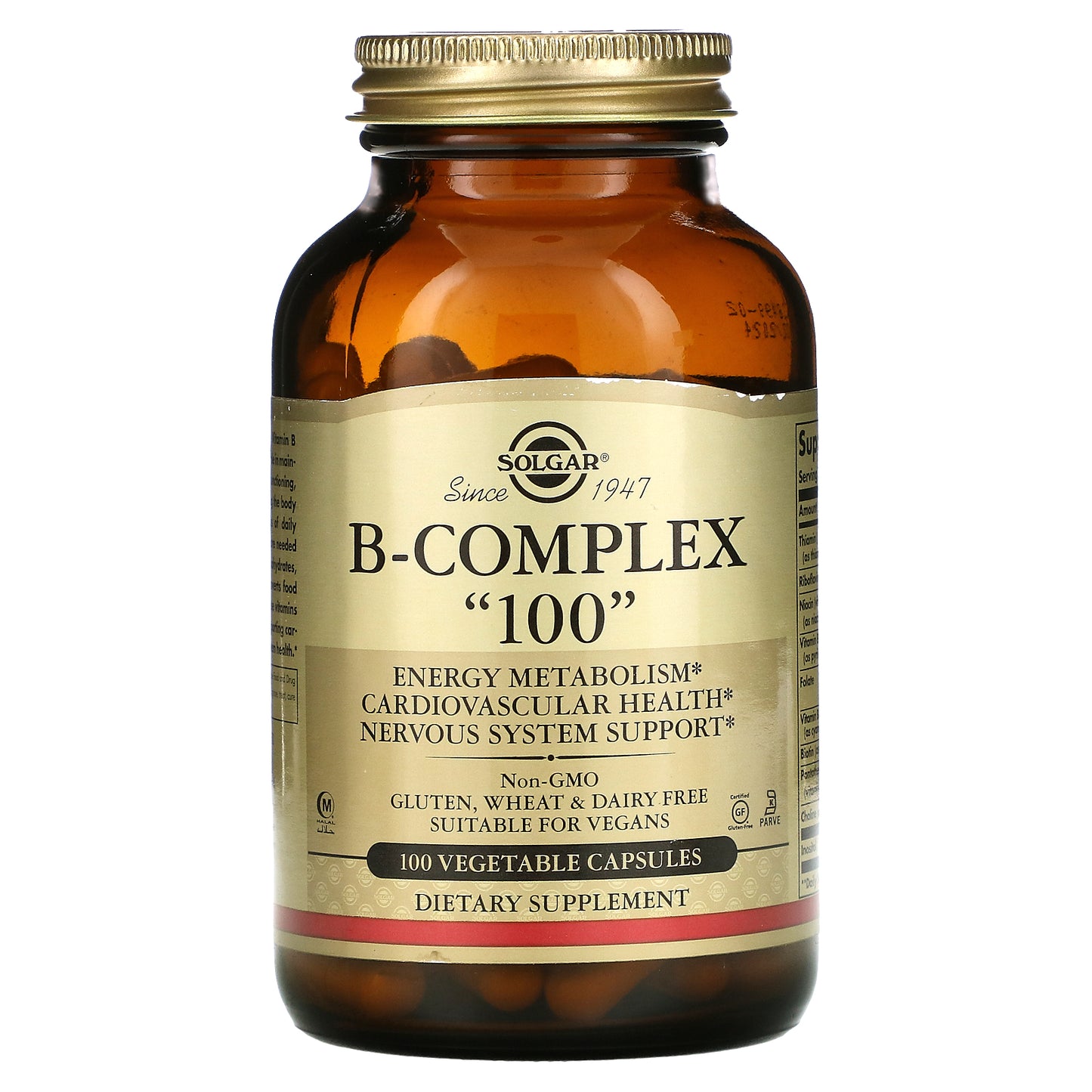 Solgar, B-Complex "100", 100 Vegetable Capsules