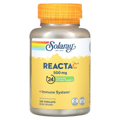 Solaray, Reacta-C, 500 mg, 120 VegCaps