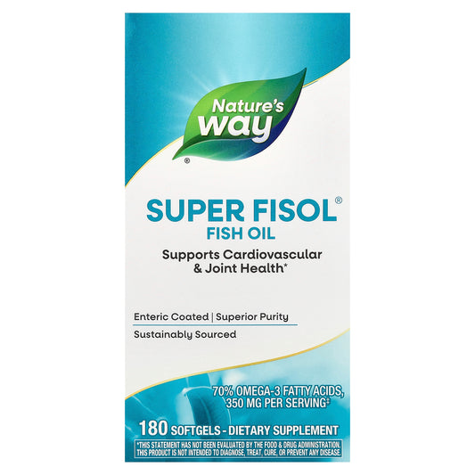 Nature's Way, Super Fisol® Fish Oil, 350 mg, 180 Softgels