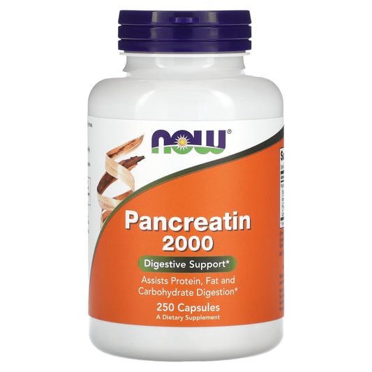 NOW Foods, Pancreatin 2000, 250 Capsules