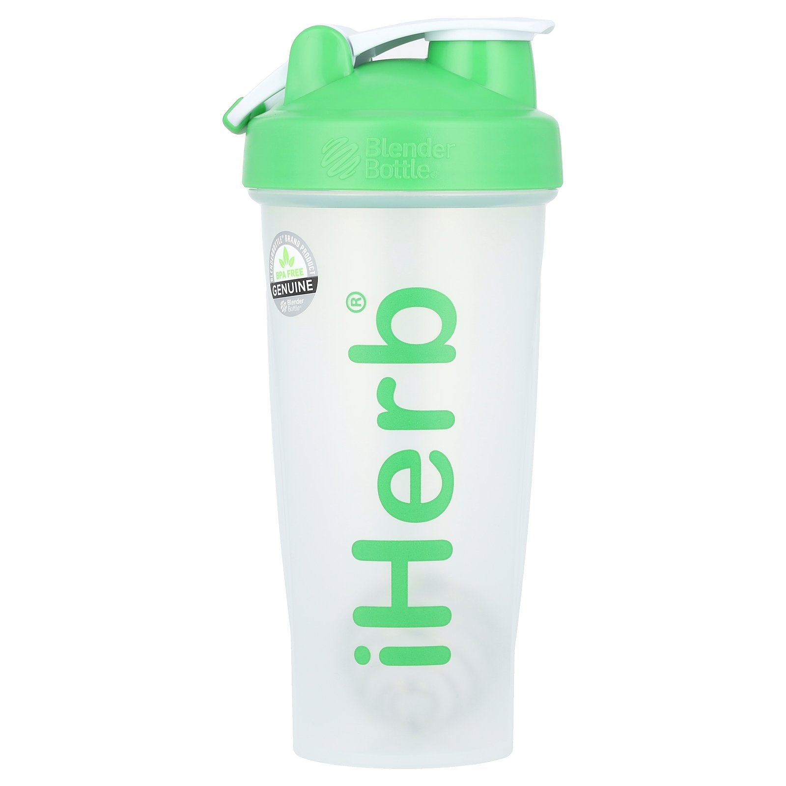 iHerb Goods, iHerb Blender Bottle with Blender Ball, Green, 28 oz