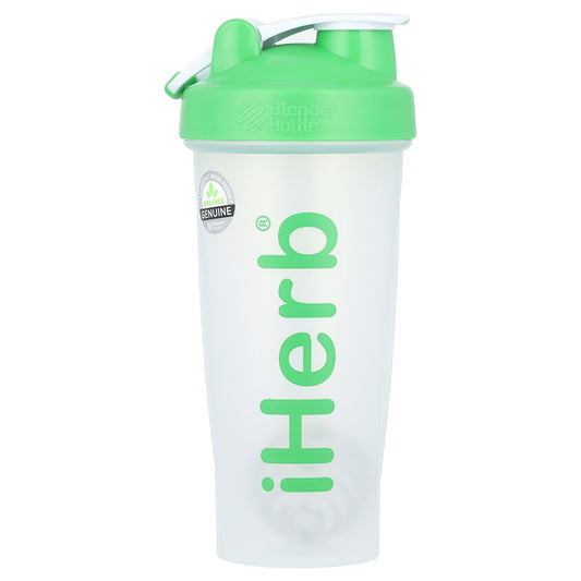 iHerb Goods, iHerb Blender Bottle with Blender Ball, Green, 28 oz