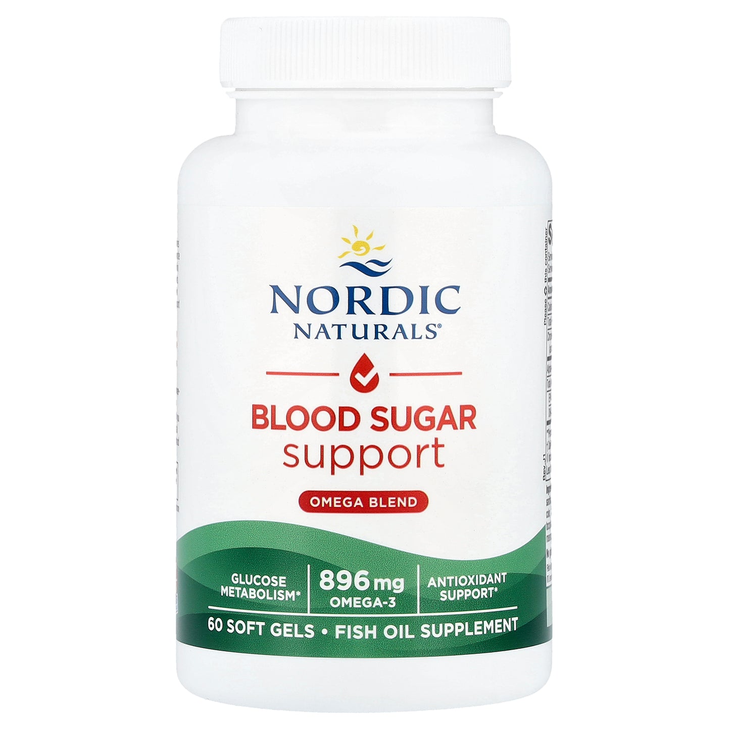 Nordic Naturals, Blood Sugar Support, Omega Blend, 60 Soft Gels