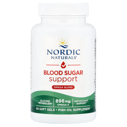 Nordic Naturals, Blood Sugar Support, Omega Blend, 60 Soft Gels