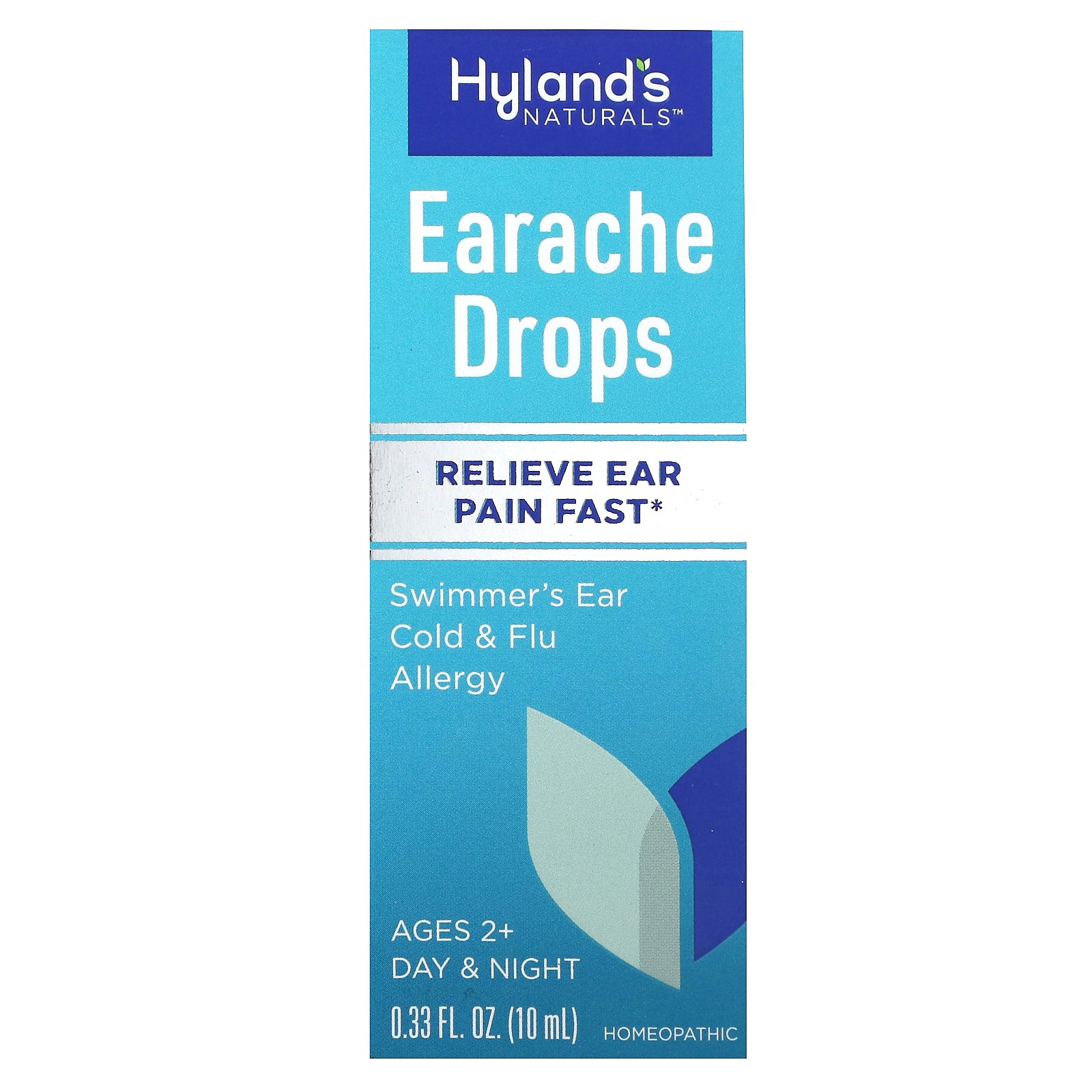 Hyland's Naturals, Earache Drops, Ages 2+, 0.33 fl oz (10 ml)