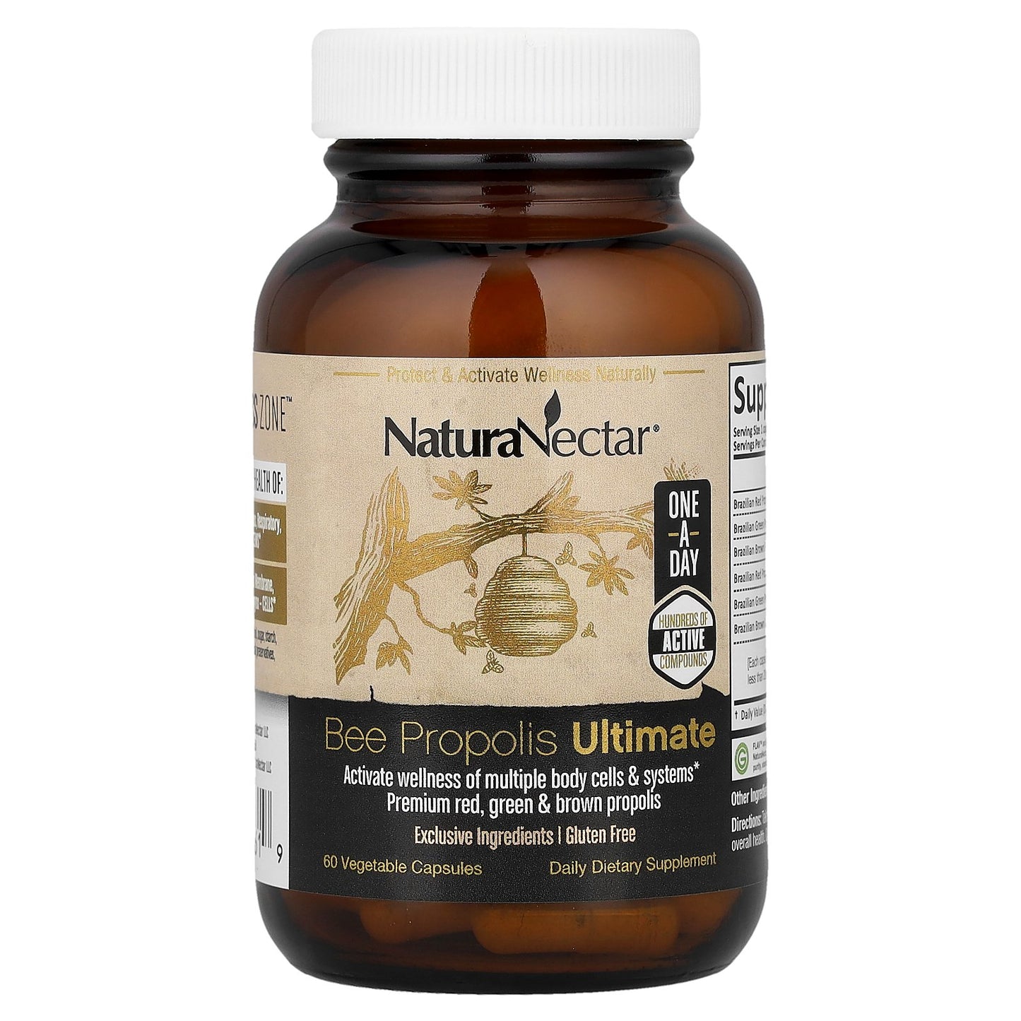 NaturaNectar, Bee Propolis Ultimate, 60 Vegetable Capsules