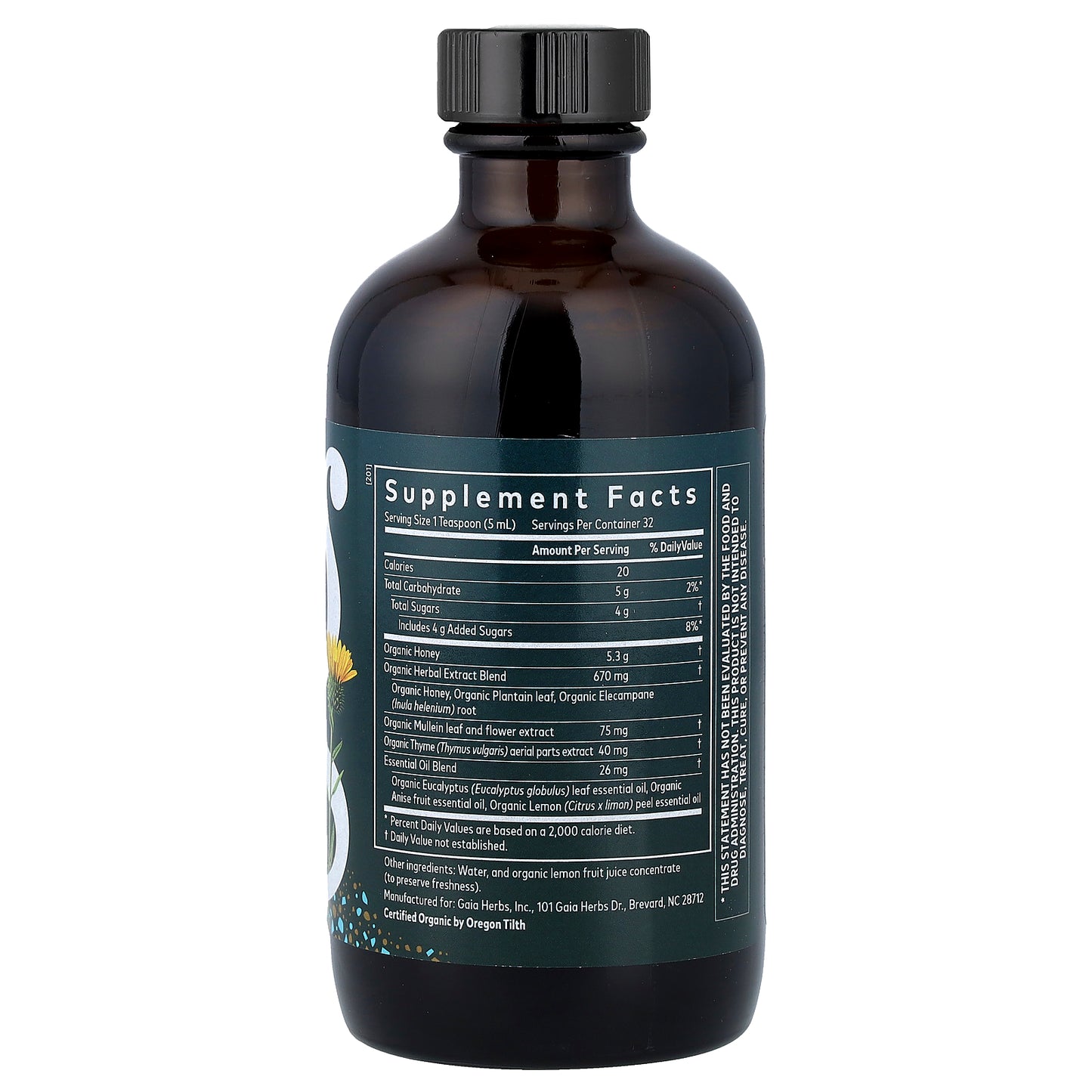 Gaia Herbs, Bronchial Wellness Syrup, 5.4 fl oz (160 ml)