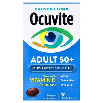 Ocuvite, Adult 50+, 90 Mini Soft Gels