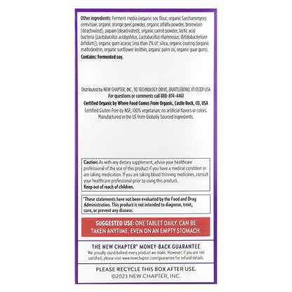 New Chapter, One Daily  Every Man's Multivitamin, 72 Vegetarian Tablets