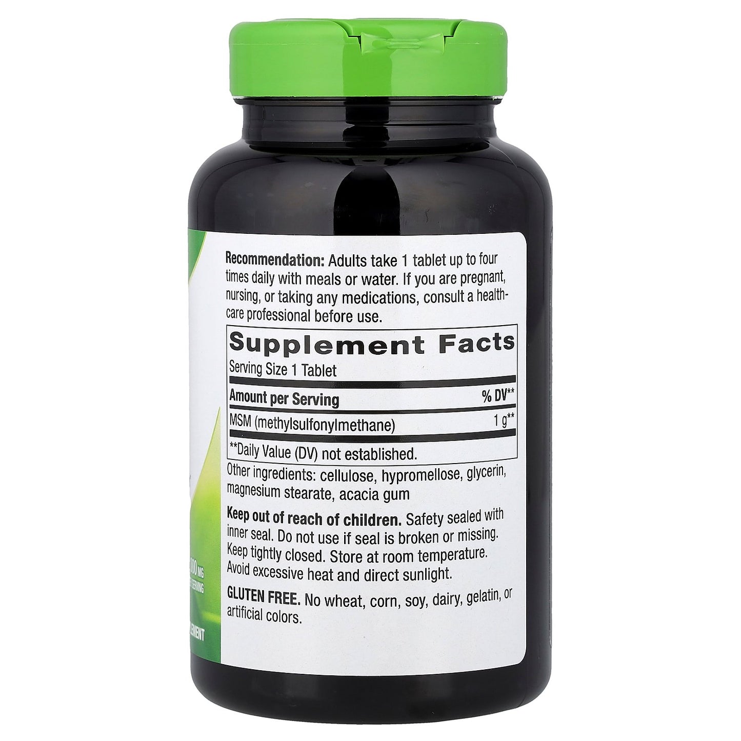 Nature's Way, MSM, 1,000 mg, 200 Vegan Tablets