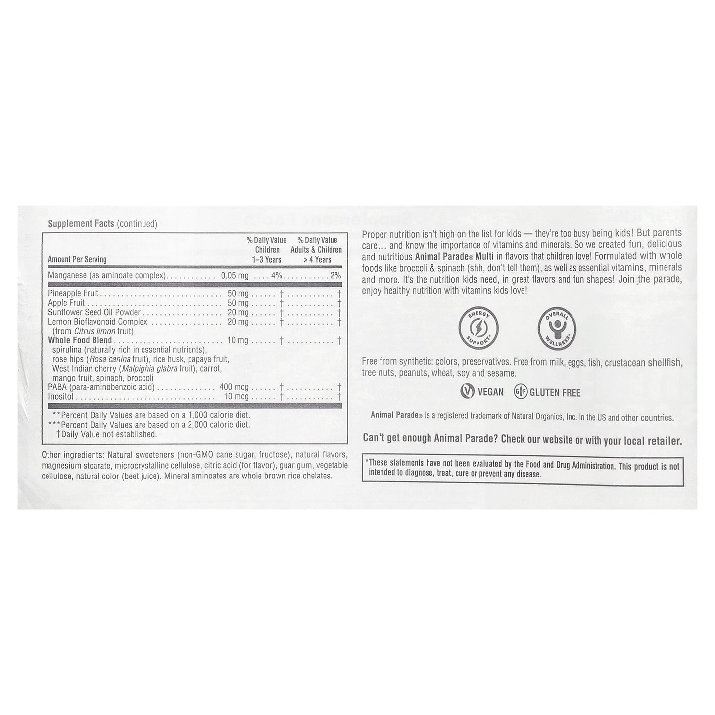 NaturesPlus, Animal Parade, Children's Chewable Multivitamin Supplement, Cherry, 90 Animal-Shaped Tablets