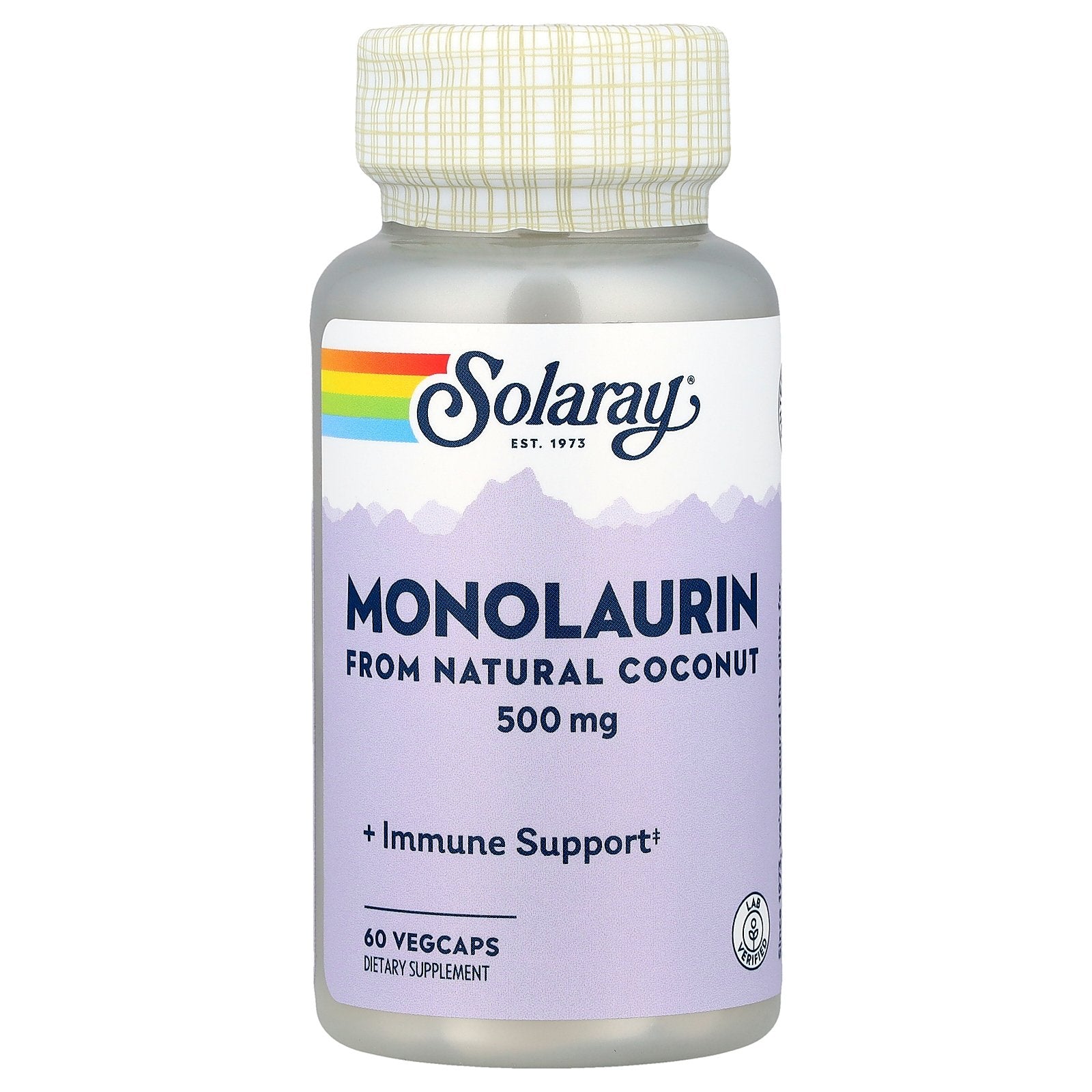 Solaray, Monolaurin, 500 mg, 60 VegCaps