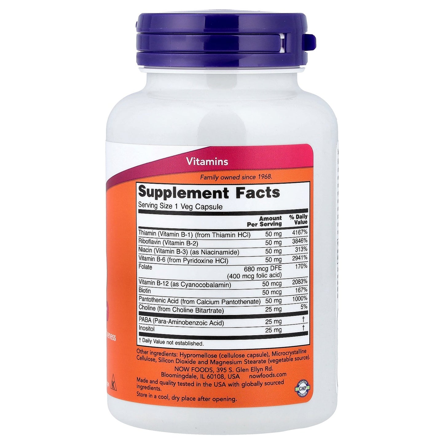 NOW Foods, B-50, 100 Veg Capsules