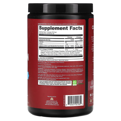 Ancient Nutrition, Multi Collagen Protein, Vanilla, 1.04 lb (472.5 g)