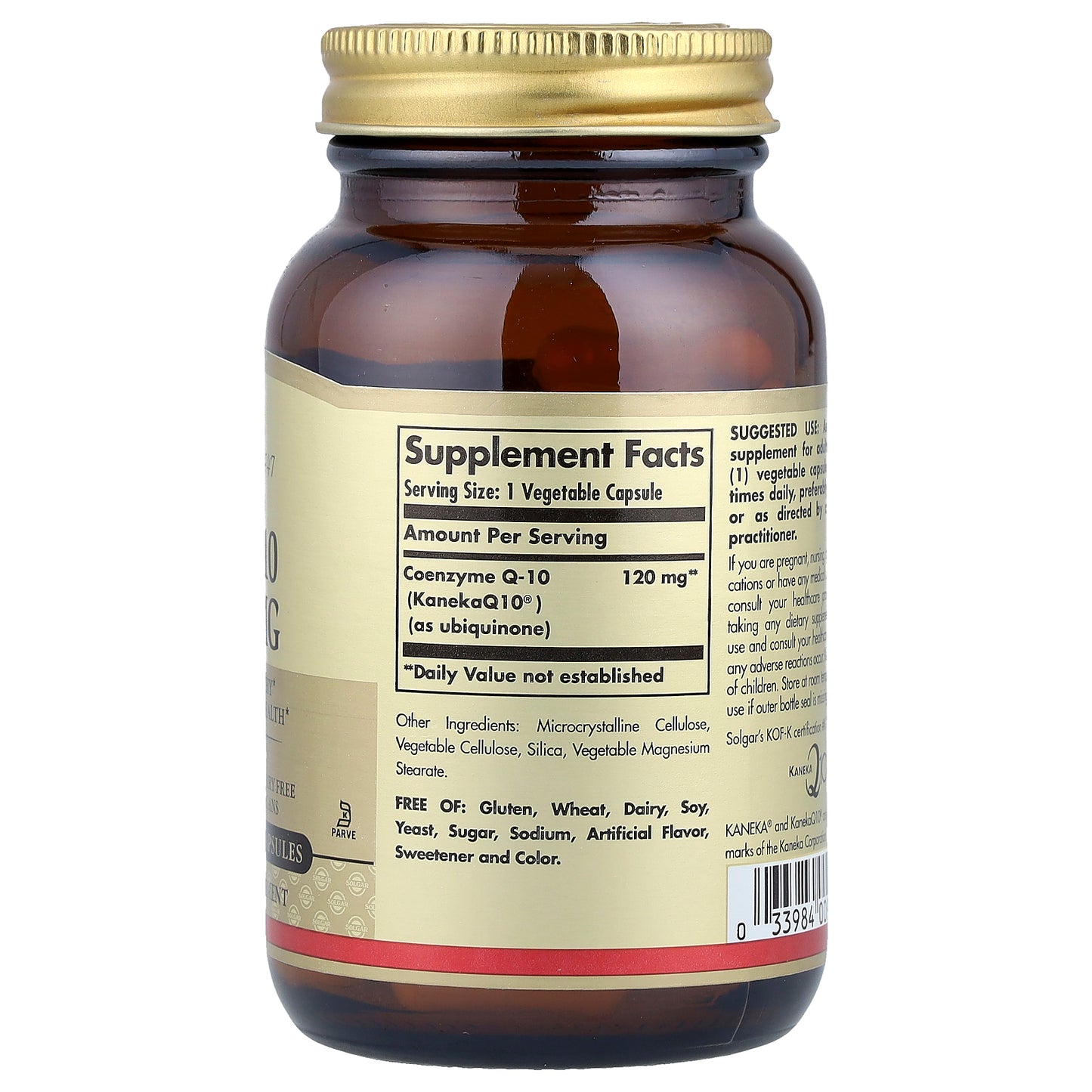 Solgar, Vegan CoQ-10, 120 mg, 60 Vegetable Capsules