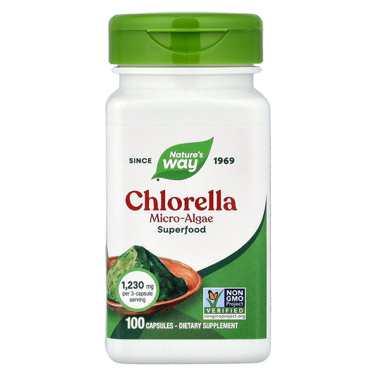 Nature's Way, Chlorella Micro-Algae, 100 Capsules (410 mg per Capsule)