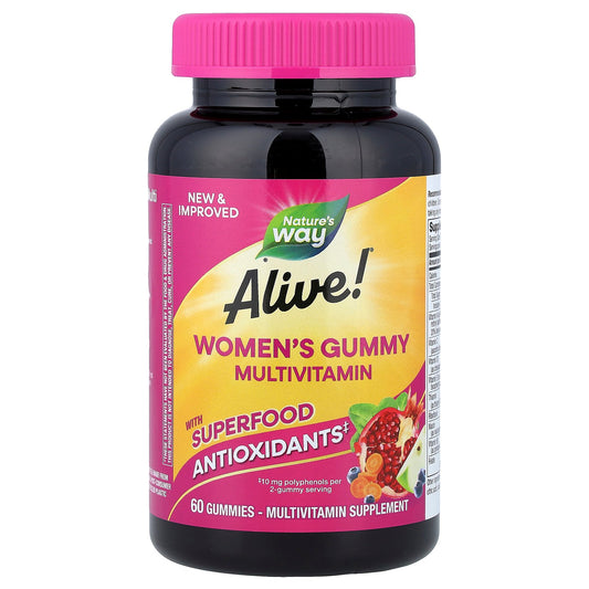 Nature's Way, Alive!® Women's Gummy Multivitamin, Mixed Berry, 60 Gummies