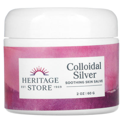 Heritage Store, Colloidal Silver Salve, 2 oz (60 g)