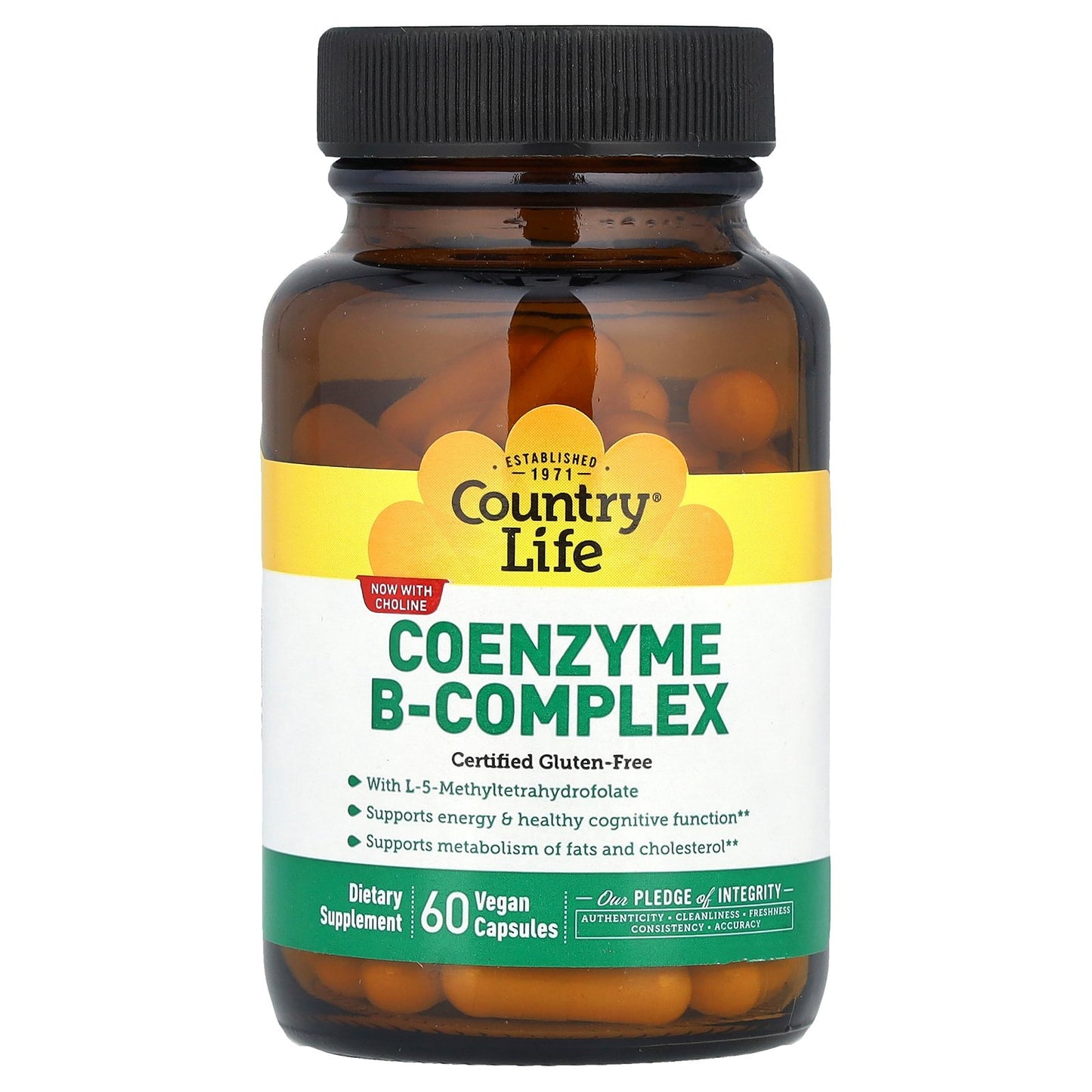 Country Life, Coenzyme B-Complex , 60 Vegan Capsules