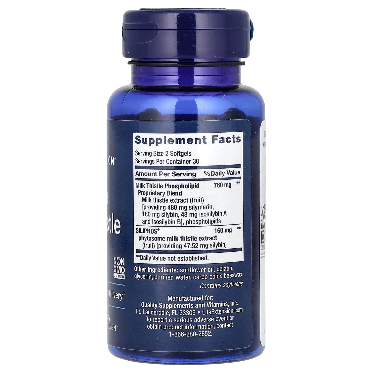 Life Extension, Advanced Milk Thistle, 60 Softgels