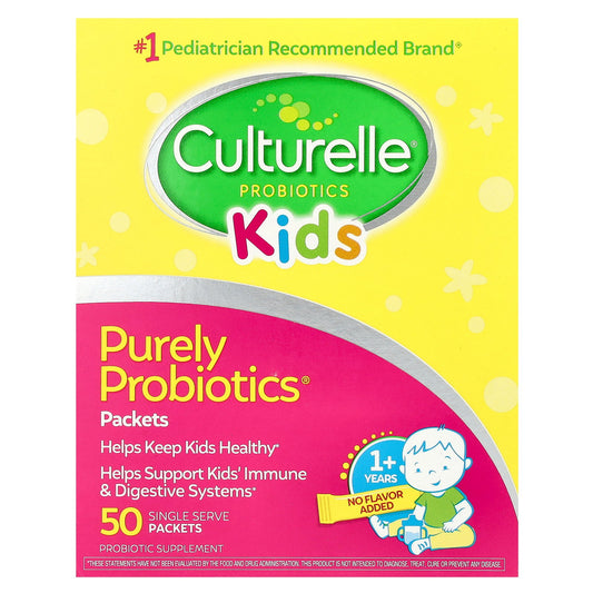 Culturelle, Kids, Purely Probiotics®,  1+ Years, 50 Single Serve Packets, 0.05 oz (1.5 g) Each