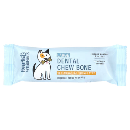 Dr. Mercola, Bark & Whiskers™, Dental Chew Bones, For Dogs, Large, 12 Bones, 2.1 oz (60 g) Each