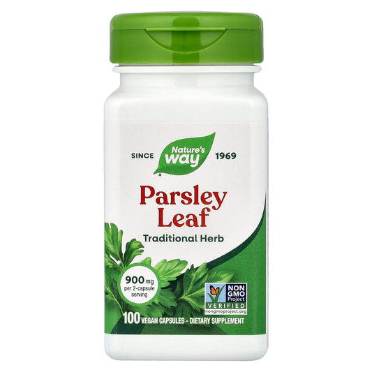 Nature's Way, Parsley Leaf, 100 Vegan Capsules (450 mg per Capsule)