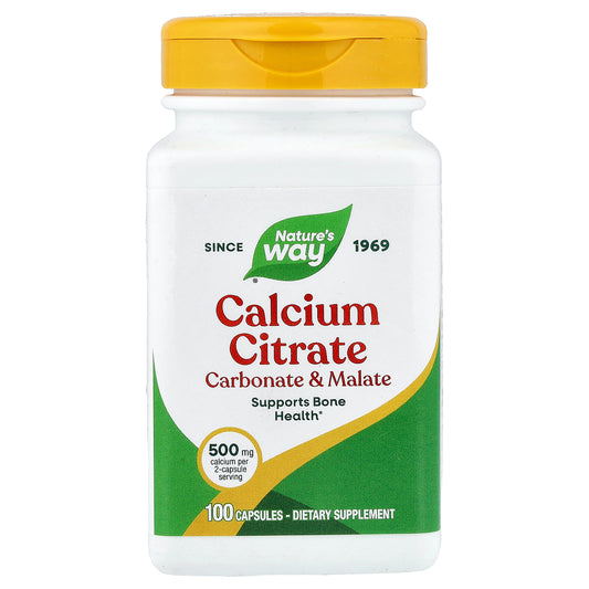 Nature's Way, Calcium Citrate, 100 Capsules (250 mg per Capsule)