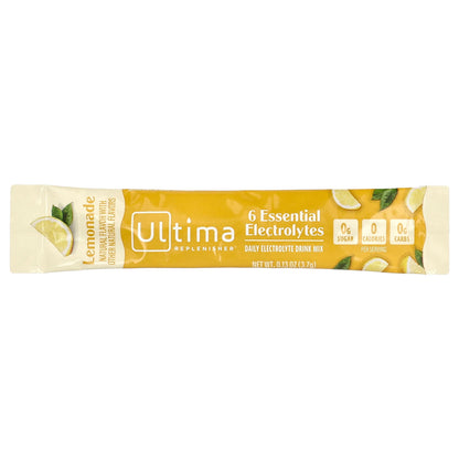 Ultima Replenisher, Daily Electrolyte Drink Mix, Lemonade, 20 StickPacks, 0.13 oz (3.7 g) Each