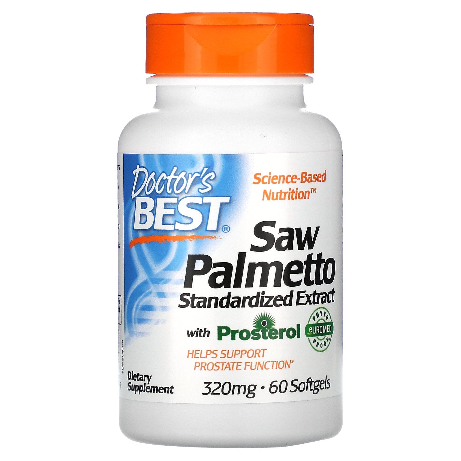 Doctor's Best, Saw Palmetto, Standardized Extract, 320 mg, 60 Softgels