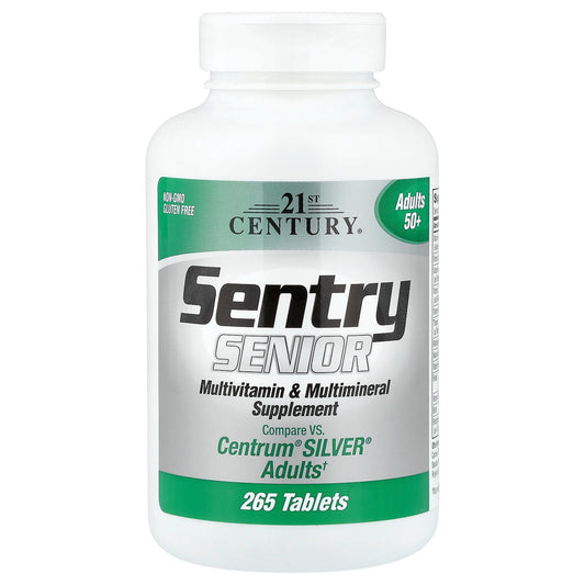 21st Century, Sentry Senior, Multivitamin & Multimineral Supplement, Adults 50+, 265 Tablets